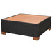 Set mobilier de grădină cu perne, 7 piese, negru, poliratan - WALTI WALTI