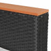 Set mobilier de grădină cu perne, 8 piese, negru, poliratan - WALTI WALTI
