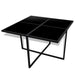 Set mobilier de exterior cu perne, 9 piese, negru, poliratan - WALTI WALTI