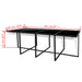 Set mobilier de exterior cu perne, 13 piese, negru, poliratan - WALTI WALTI