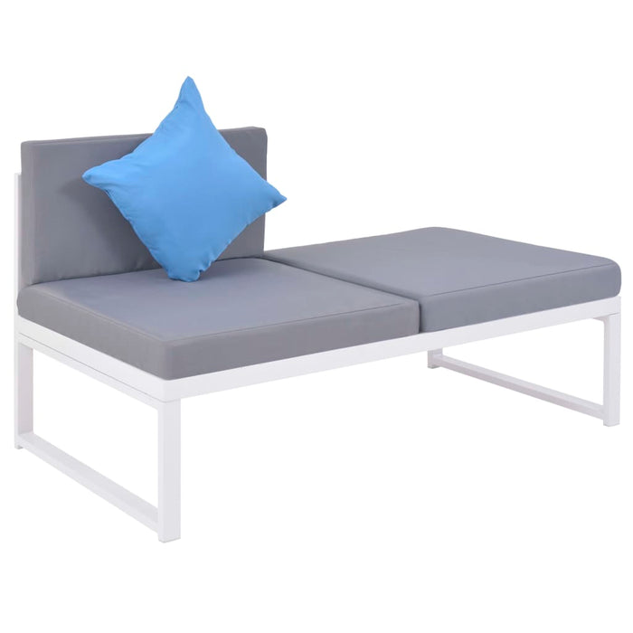 Set mobilier de grădină cu perne, 5 piese, aluminiu și WPC - WALTI WALTI