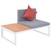 Set mobilier de grădină cu perne, 5 piese, aluminiu și WPC - WALTI WALTI