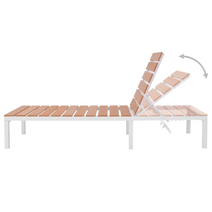 Set mobilier de grădină cu perne, 5 piese, aluminiu și WPC - WALTI WALTI