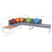 Set mobilier de grădină cu perne, 5 piese, aluminiu și WPC - WALTI WALTI