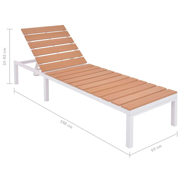 Set mobilier de grădină cu perne, 5 piese, aluminiu și WPC - WALTI WALTI