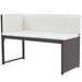 Set mobilier exterior pliabil, 5 piese, maro, oțel, poliratan - WALTI WALTI