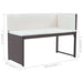 Set mobilier exterior pliabil, 5 piese, maro, oțel, poliratan - WALTI WALTI