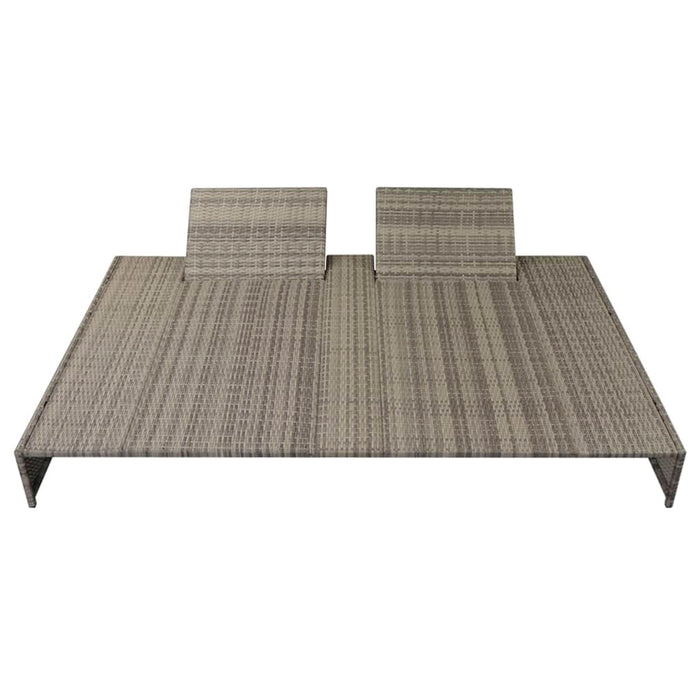 Set mobilier de grădină cu perne, 5 piese, gri, poliratan - WALTI WALTI