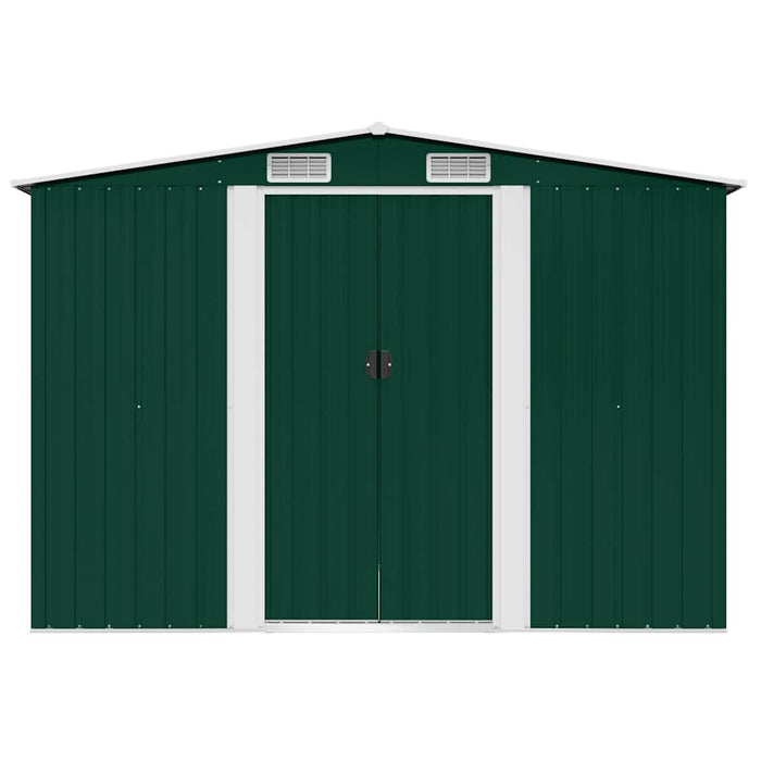 Magazie șopron metalic de grădină, 257 x 205 x 178 cm, verde - WALTI WALTI