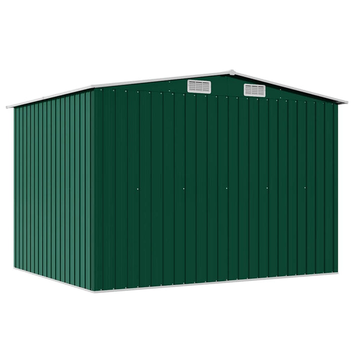 Magazie șopron metalic de grădină, 257 x 205 x 178 cm, verde - WALTI WALTI