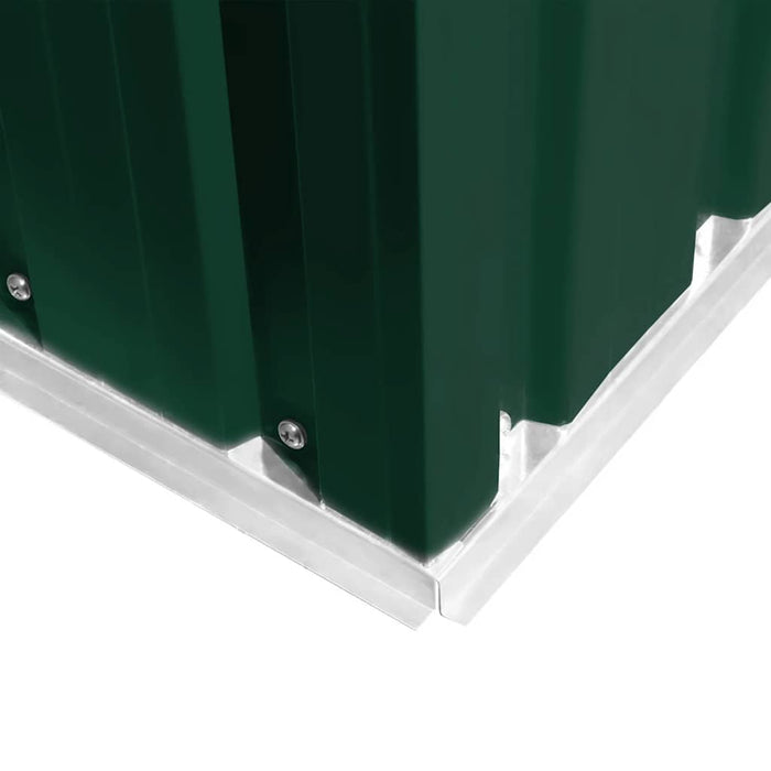 Magazie șopron metalic de grădină, 257 x 205 x 178 cm, verde - WALTI WALTI