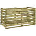 Compostor cu stinghii, 180x90x90 cm, lemn de pin tratat - WALTI WALTI