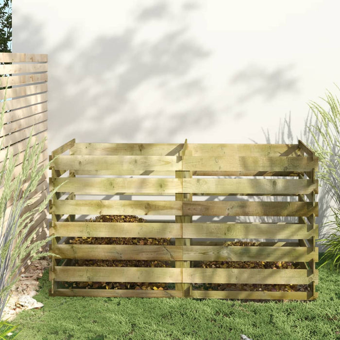 Compostor cu stinghii, 180x90x90 cm, lemn de pin tratat - WALTI WALTI