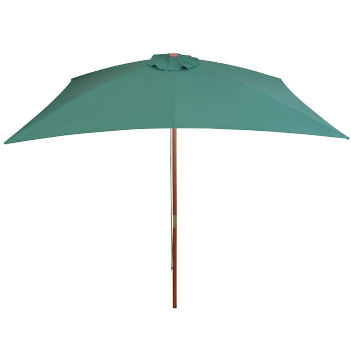 Umbrelă de soare cu stâlp din lemn, verde, 200x300 cm - WALTI WALTI