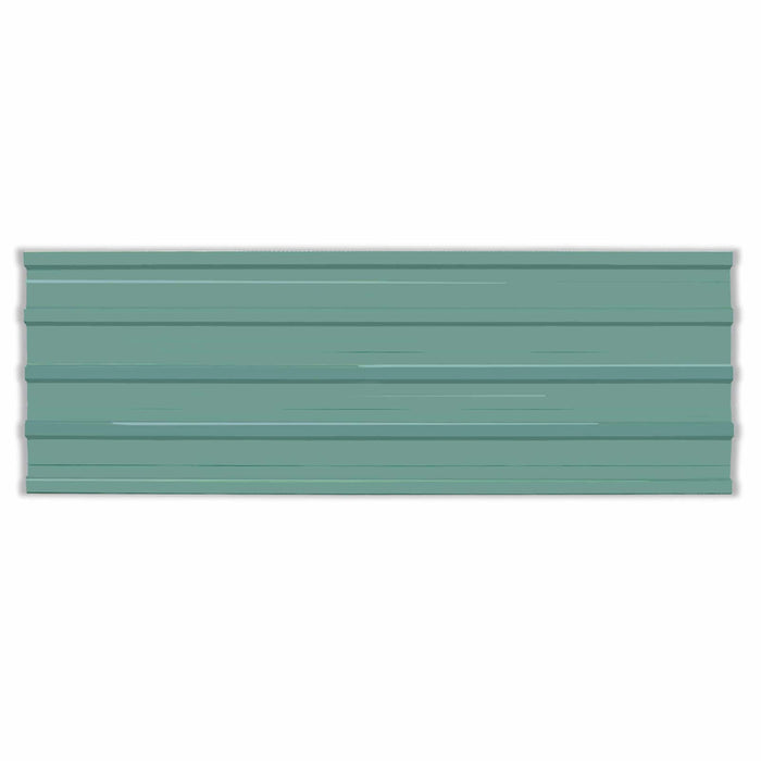 Panou de acoperiș 12 pcs Verde 129 x 45 cm Oțel galvanizat - WALTI WALTI