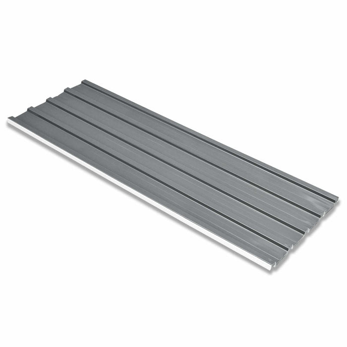 Panou de acoperiș 12 pcs Gri 129 x 45 cm Oțel galvanizat - WALTI WALTI