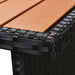 Set mobilier de grădină cu perne, 7 piese, negru, poliratan - WALTI WALTI