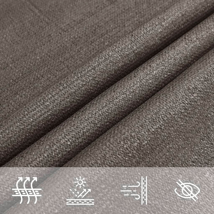 Pânză parasolar, antracit, 2 x 2 m, HDPE, pătrat - WALTI WALTI