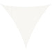 Pânză parasolar din HDPE triunghiulară 3,6x3,6x3,6 m, alb - WALTI WALTI