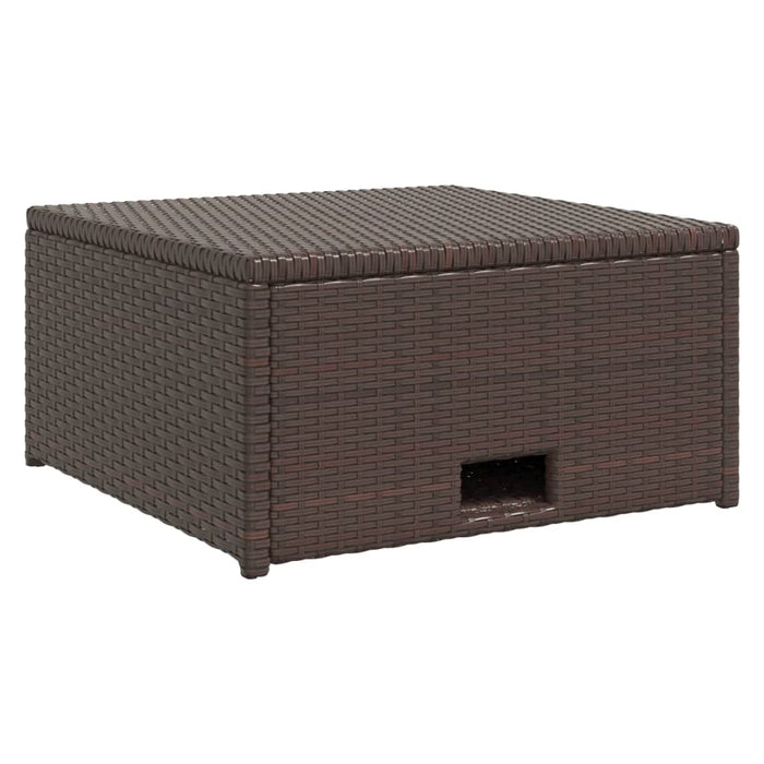 Set mobilier de grădină cu perne, 4 piese, maro, poliratan - WALTI WALTI