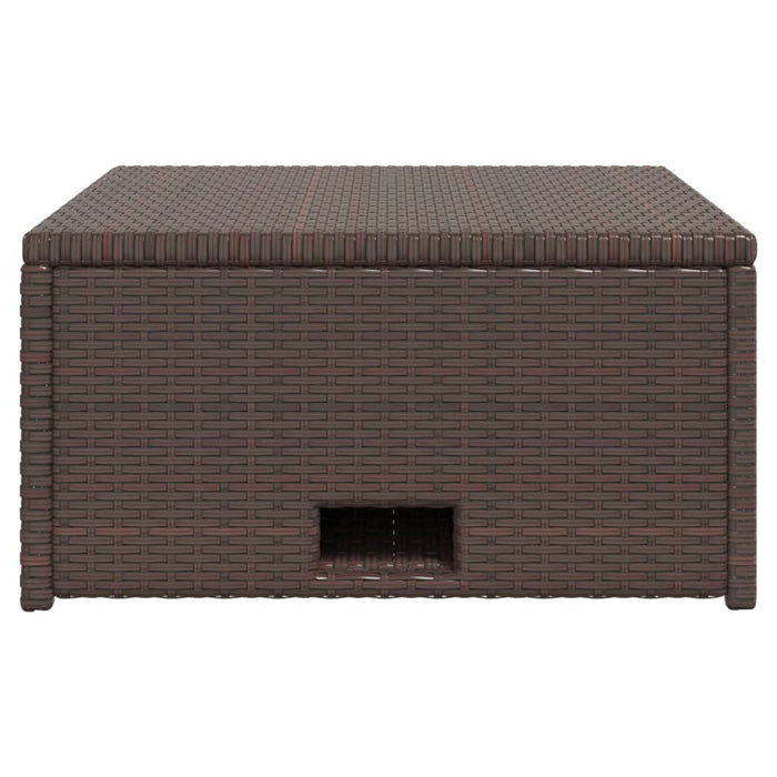 Set mobilier de grădină cu perne, 4 piese, maro, poliratan - WALTI WALTI