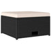 Set mobilier de grădină cu perne, 4 piese, negru, poliratan - WALTI WALTI