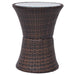 Set mobilier bistro cu perne, 3 piese, maro, poliratan - WALTI WALTI