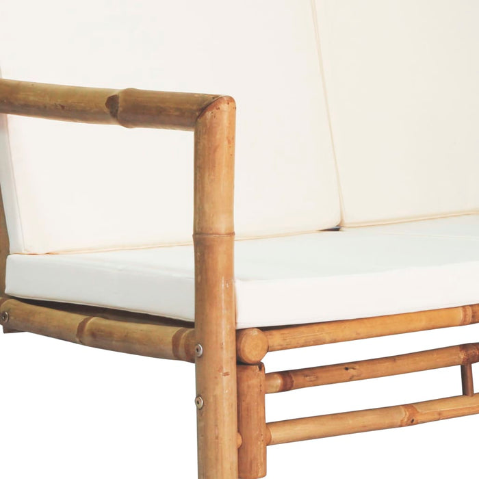 Set mobilier de grădină cu perne, 4 piese, bambus - WALTI WALTI