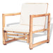 Set mobilier de grădină cu perne, 4 piese, bambus - WALTI WALTI