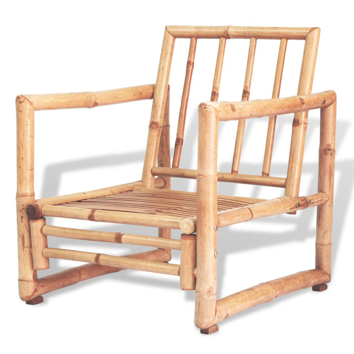 Set mobilier de grădină cu perne, 4 piese, bambus - WALTI WALTI