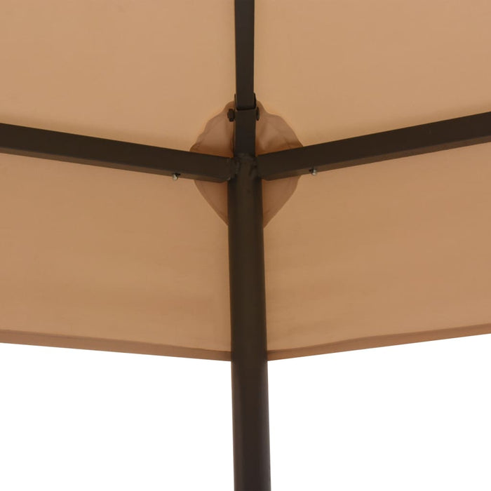 Pavilion marchiză de grădină, cort, hexagonal, 323x265 cm, bej WALTI