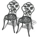 Scaune bistro, 2 buc., verde, aluminiu turnat - WALTI WALTI