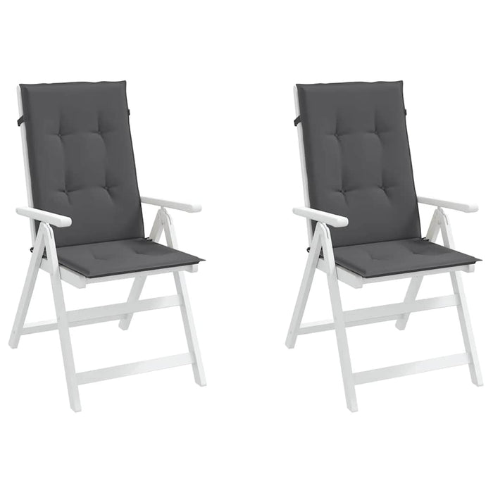 Perne scaun cu spătar înalt, 2 buc. antracit 120x50x2 cm textil WALTI