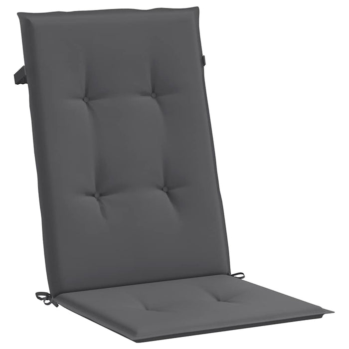 Perne scaun cu spătar înalt, 2 buc. antracit 120x50x2 cm textil WALTI
