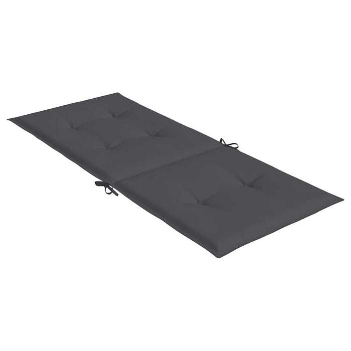Perne scaun cu spătar înalt, 2 buc. antracit 120x50x2 cm textil WALTI