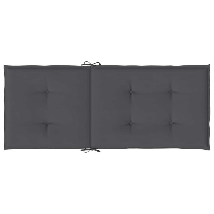 Perne scaun cu spătar înalt, 2 buc. antracit 120x50x2 cm textil WALTI