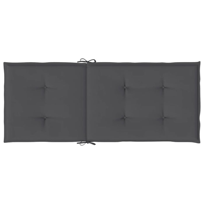 Perne scaun cu spătar înalt, 4 buc. antracit 120x50x3 cm textil - WALTI WALTI