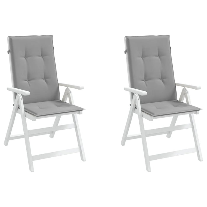 Perne scaun cu spătar înalt, 2 buc., gri, 120x50x3 cm, textil - WALTI WALTI