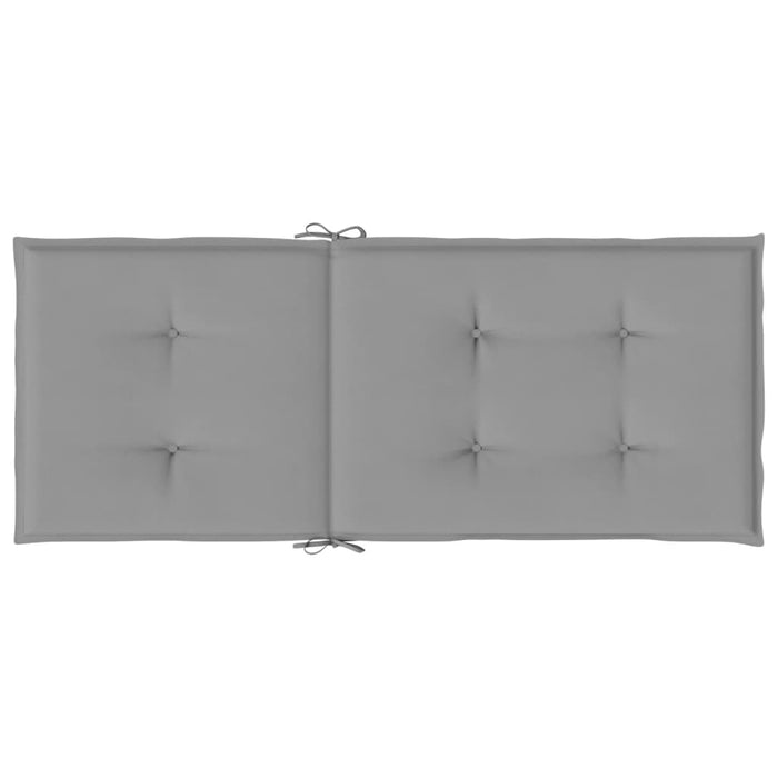 Perne scaun cu spătar înalt, 2 buc., gri, 120x50x3 cm, textil - WALTI WALTI