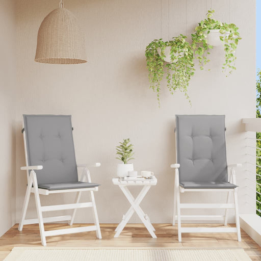 Perne scaun cu spătar înalt, 2 buc., gri, 120x50x3 cm, textil - WALTI WALTI
