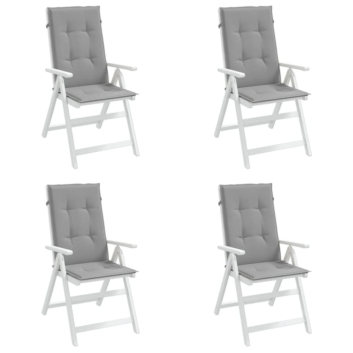 Perne scaun cu spătar înalt, 4 buc., gri, 120x50x3 cm, textil - WALTI WALTI