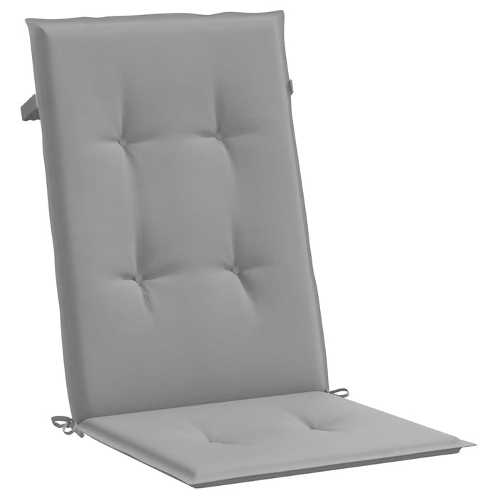 Perne scaun cu spătar înalt, 4 buc., gri, 120x50x3 cm, textil - WALTI WALTI