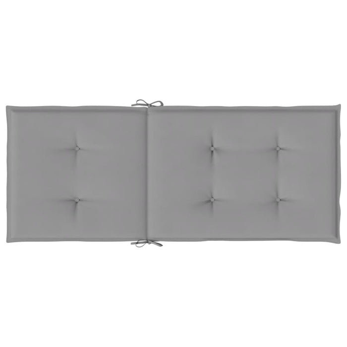 Perne scaun cu spătar înalt, 4 buc., gri, 120x50x3 cm, textil - WALTI WALTI