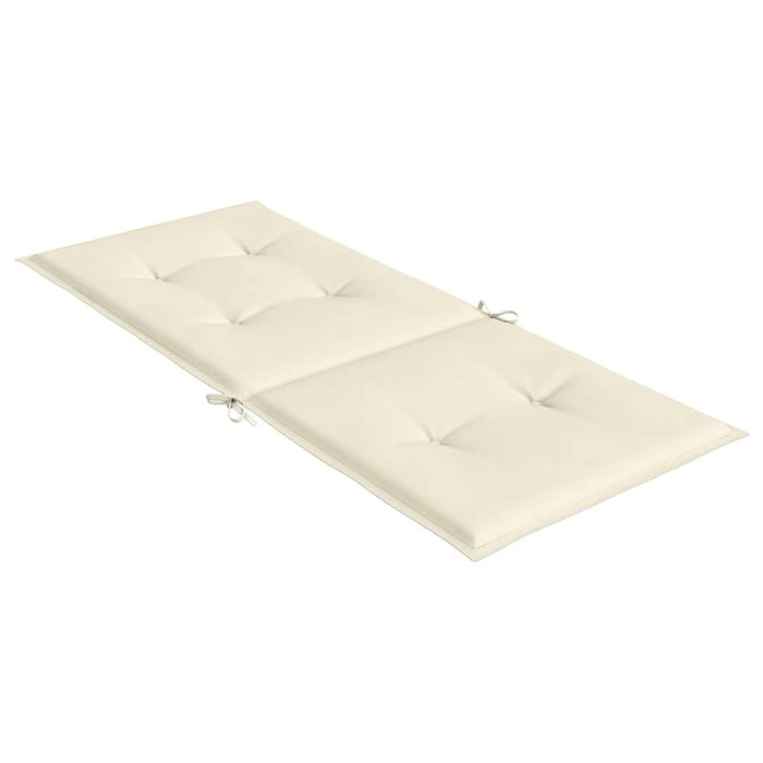 Perne scaun cu spătar înalt, 4 buc., crem, 120x50x2 cm, textil WALTI