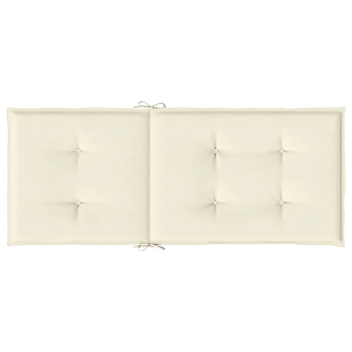 Perne scaun cu spătar înalt, 4 buc., crem, 120x50x2 cm, textil WALTI