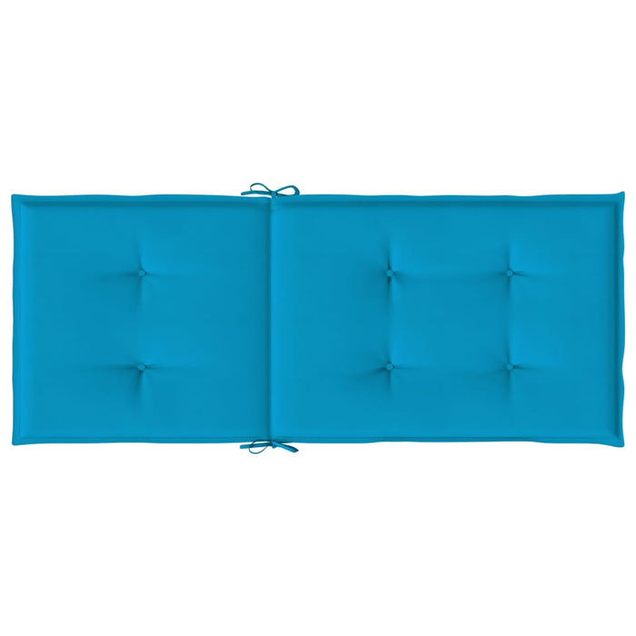 Perne scaun spătar înalt, 4 buc., albastru, 120x50x3 cm, textil - WALTI WALTI
