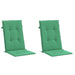 Perne scaun cu spătar înalt, 2 buc., verde, 120x50x3 cm, textil - WALTI WALTI