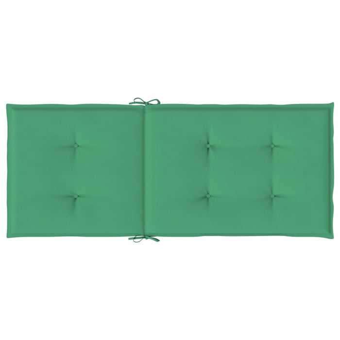 Perne scaun cu spătar înalt, 2 buc., verde, 120x50x3 cm, textil - WALTI WALTI