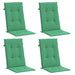 Perne scaun cu spătar înalt, 4 buc., verde, 120x50x3 cm, textil - WALTI WALTI