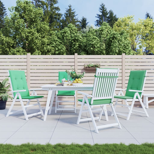 Perne scaun cu spătar înalt, 4 buc., verde, 120x50x3 cm, textil - WALTI WALTI